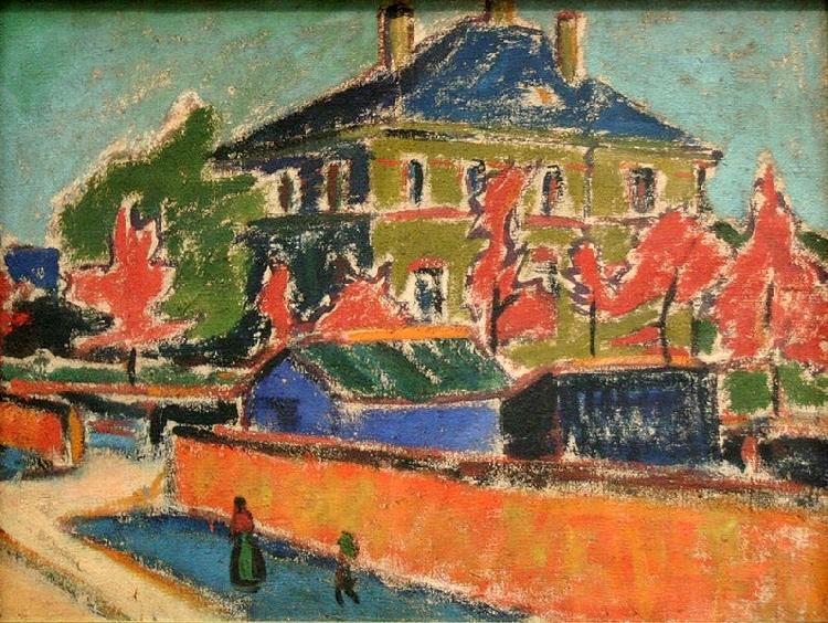 Ernst Ludwig Kirchner Villa in Dresden Sweden oil painting art
